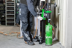 Эксплуатация двигателя алмазного бурения Eibenstock EBM 250/2 RP Эксплуатация двигателя алмазного бурения Eibenstock EBM 250/2 RP