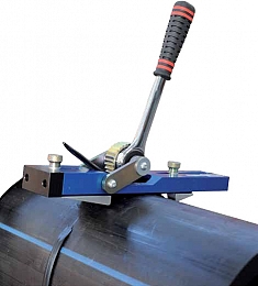 Использование устройства для снятия внешнего грата после стыковой сварки полиэтиленовых труб Rotorica Red 400